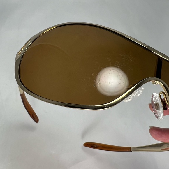 Oakley Deception Polarized Gold Metal Sunglasses with Case- Frames Only - Picture 13 of 14